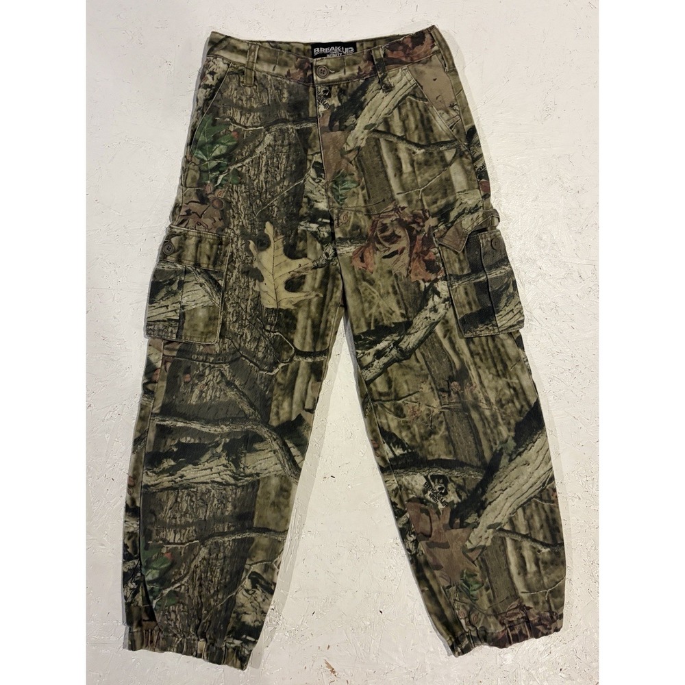 Mossy Oak Break Up Infinity Camo Hunting Cargo Pants Youth Large 10/12 Outdoor